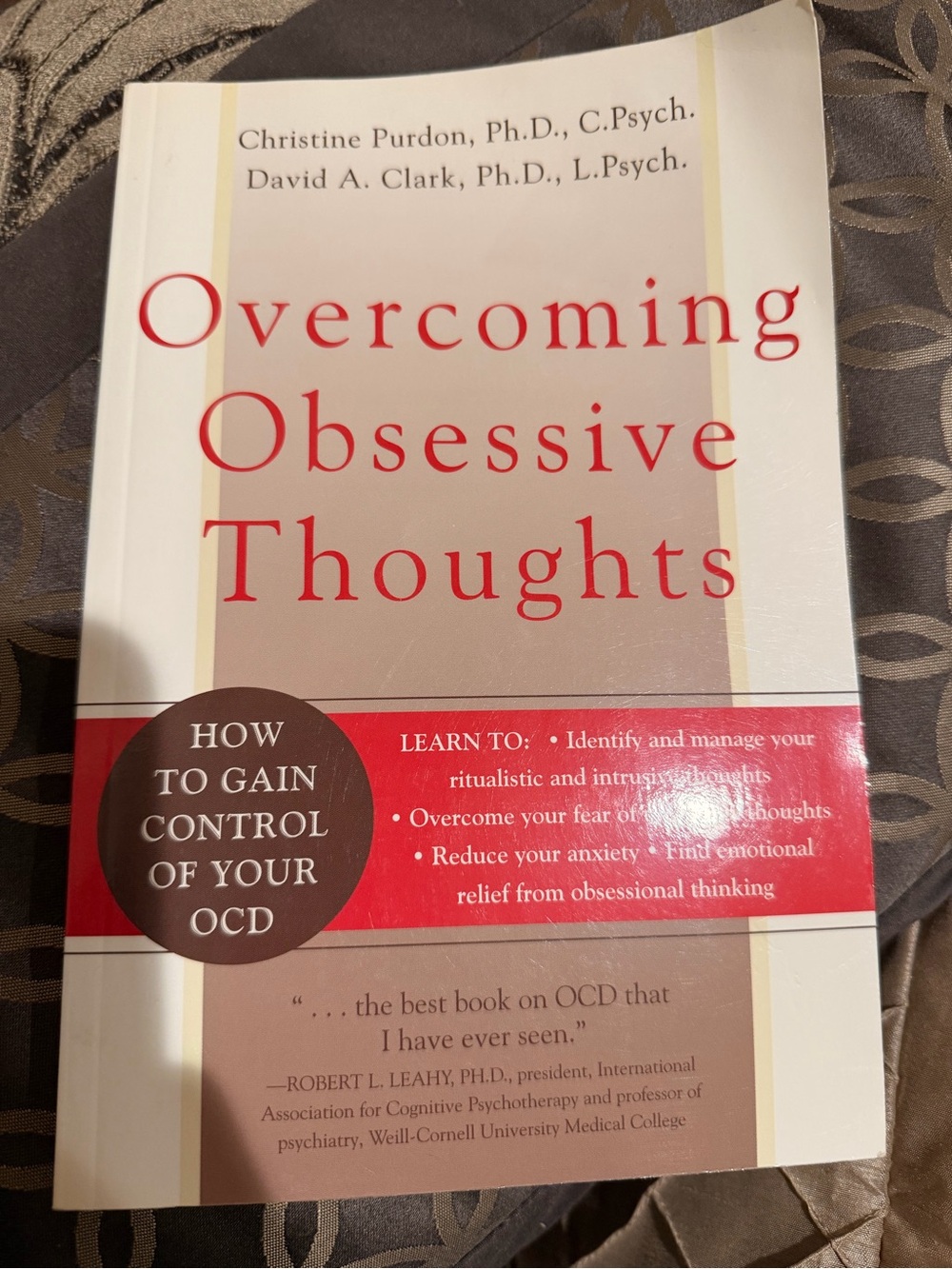 Harper Overcoming Obsessive Thoughts - Red and Beige Cover